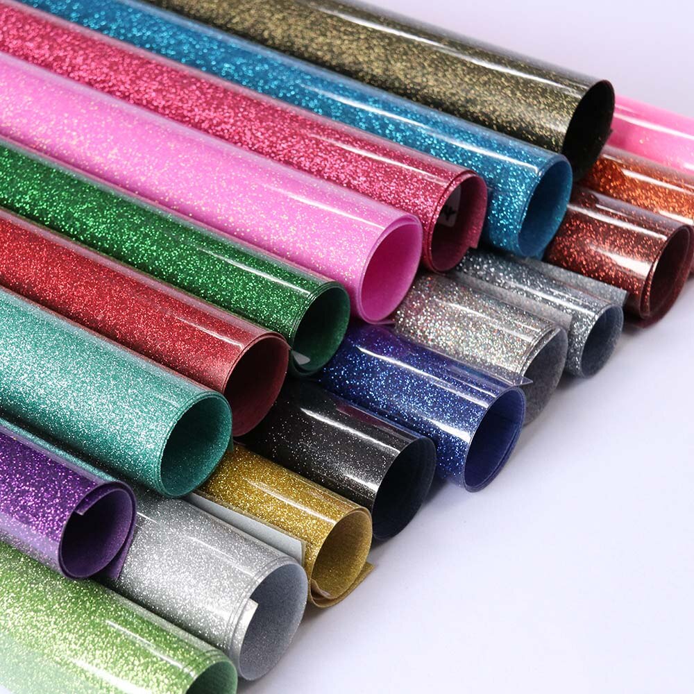 Glitter Heat Transfer Vinyl,Attractive styles with Eye Catching Sparkle!