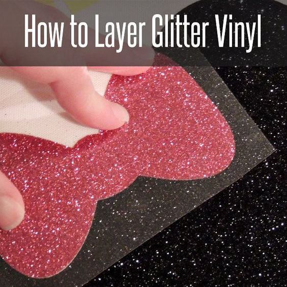 How to make the transfer of glitter vinyl simple