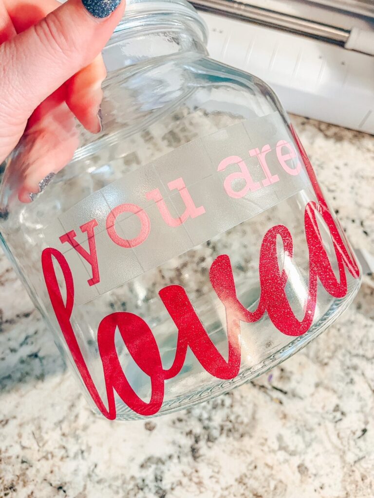 DIY Valentine’s Day Candy Jars (Adhesive vinyl)(5)