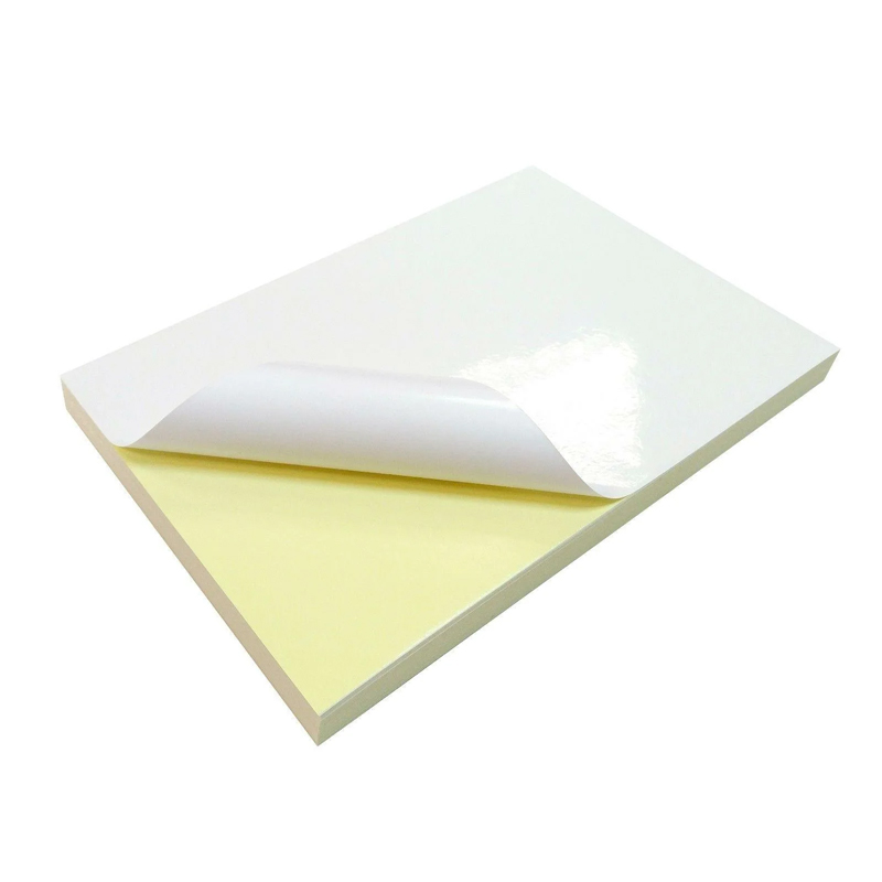 We offer blank self adhesive printer labels on A4 sheets (also customer)