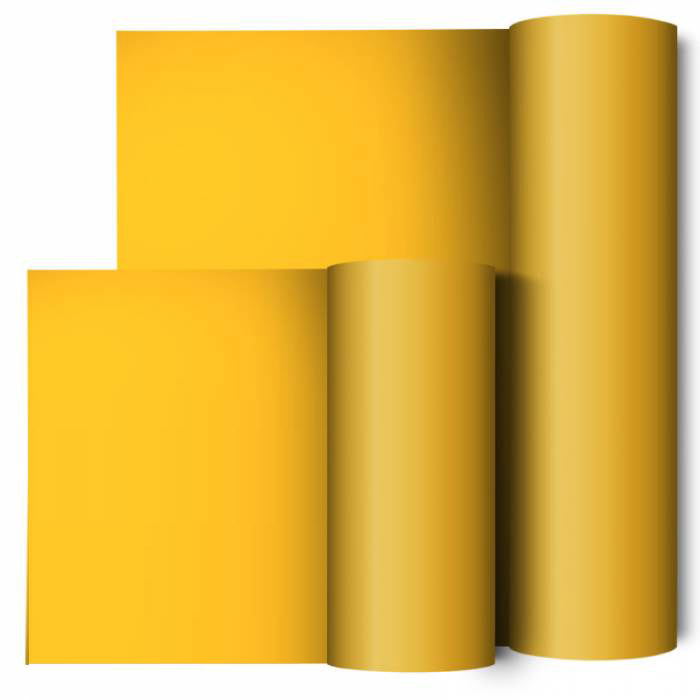 Premium Plus Heat Transfer Vinyl Medium Yellow Bulk Roll