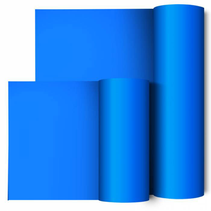 Premium Plus Heat Transfer Vinyl Neon Blue Bulk Roll