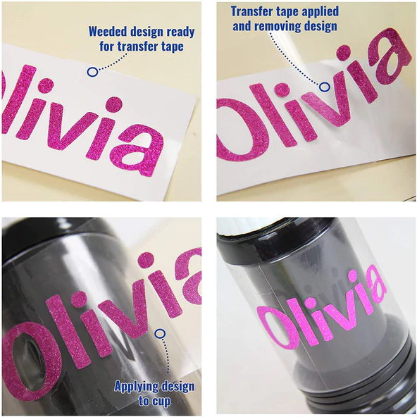 Glitter Hot Pink Self-Adhesive Vinyl(图1)