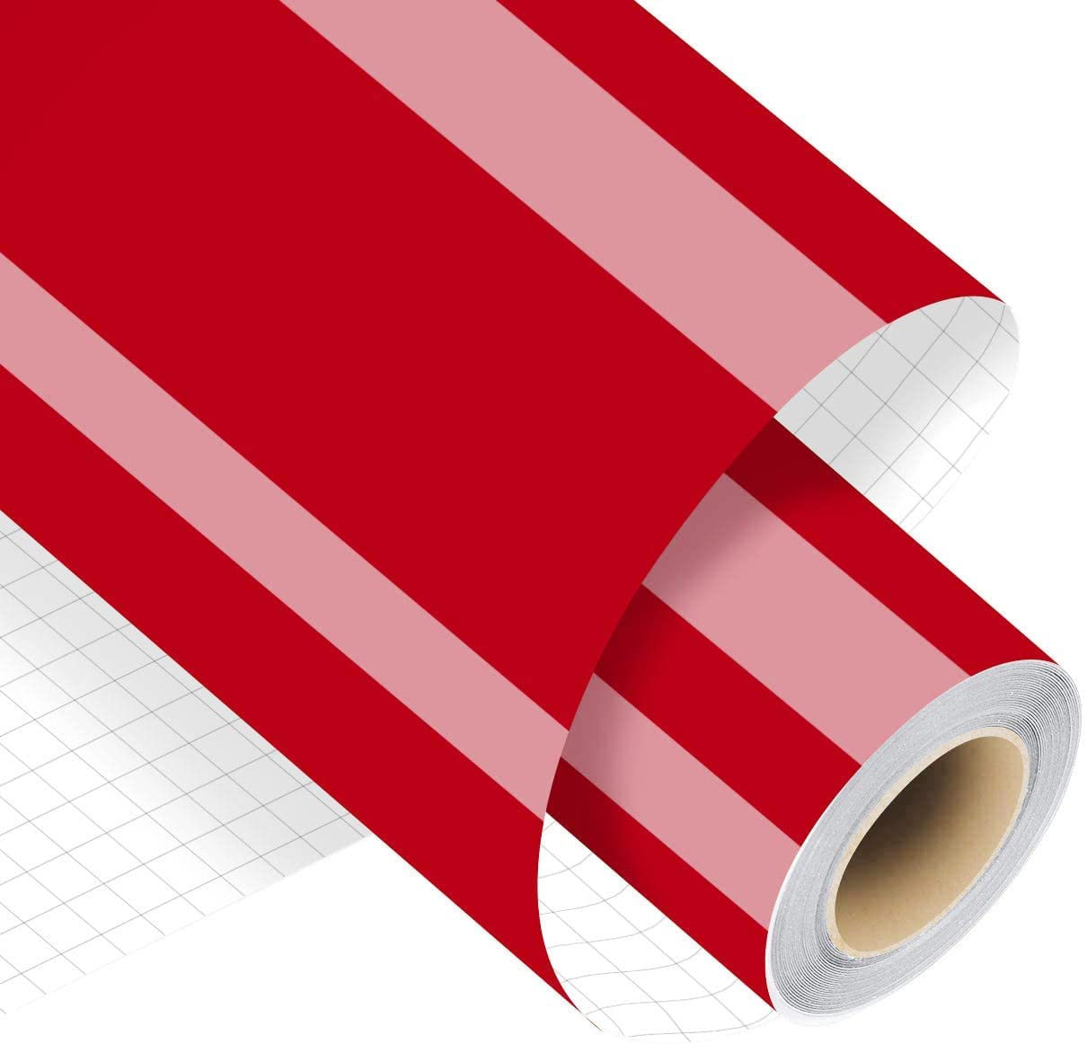 Wholesale Adhesive Vinyl Rolls - Fire Red