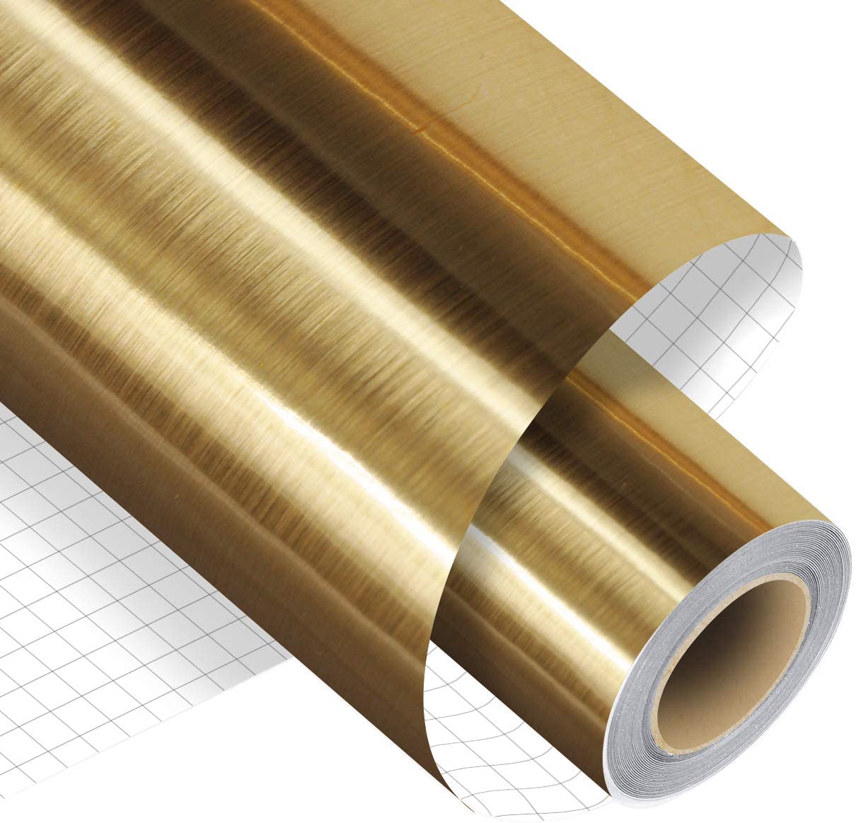 Wholesale adhesive vinyl roll - Brushed Gold