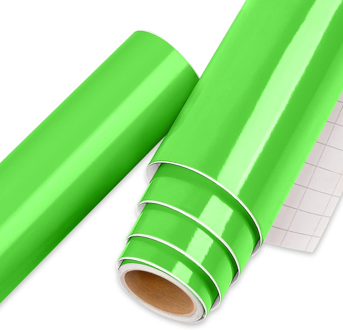 Permanent Vinyl for Indoor & Outdoor Decal, Glossy Green Vinyl Roll - Wholesale Adhesive Vinyl Roll