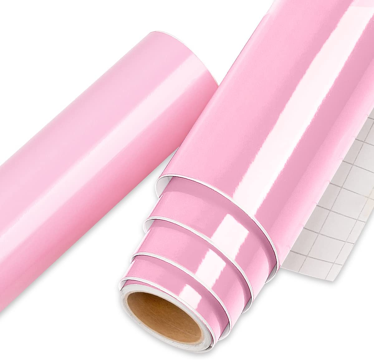 Permanent Vinyl for Indoor & Outdoor Decal, Glossy Pink 