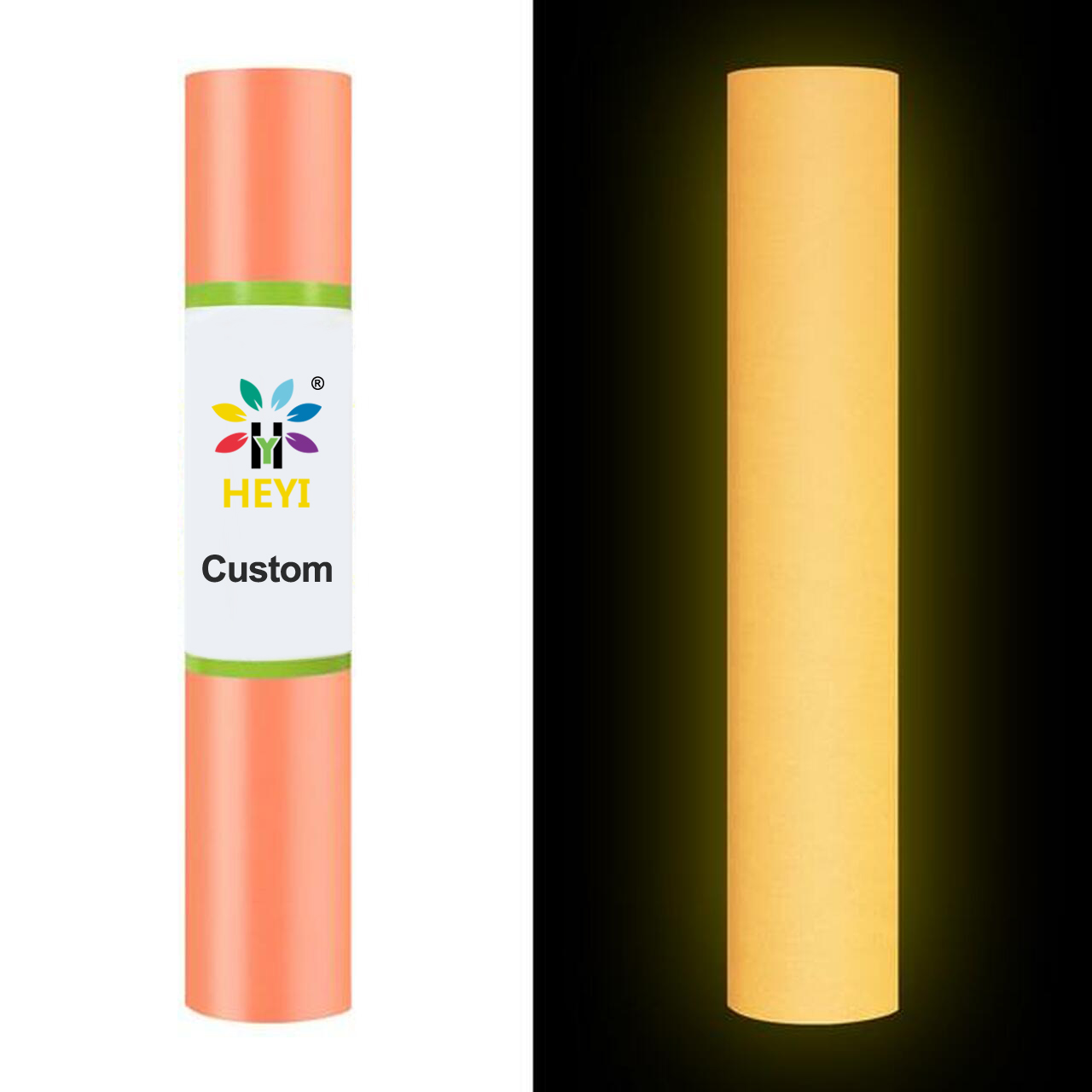 Coral - Glow in the Dark Adhesive Vinyl Roll