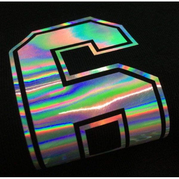 Wholesale DIY Craft PVC PET Crack Holographic Sticker Vinyl Roll For Cutting Machine