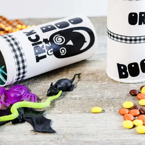 DIY Halloween Craft with Adhesive Vinyl