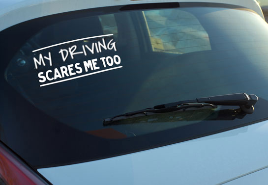Funny Rear Window Decals With Hilarious 